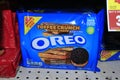 Toffee Crunch Oreo Cookies in a package on a shelf