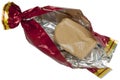 Toffee in wrapper Royalty Free Stock Photo