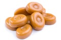Toffees on a white background. Royalty Free Stock Photo
