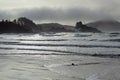 Chesterman Beach, Vancouver Island on a Stormy Morning, British Columbia, Canada Royalty Free Stock Photo