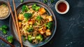 Tofu Broccoli Stir Fry with Soba Noodles