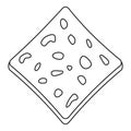 Tofu fresh block icon outline