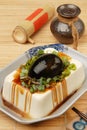 Tofu with preserved eggs Royalty Free Stock Photo