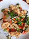 Tofu salt and chilli asian cullinary