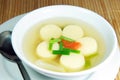 Tofu soup. Royalty Free Stock Photo