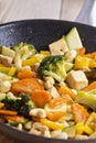 Tofu stir fry with vegetables Royalty Free Stock Photo