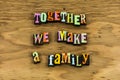 Together family prays relationship emotion