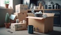 Together We Move: A Moving Service Helps to Transport Furniture and Belongings to Apartment - ai generated