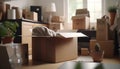 Together We Move: A Moving Service Helps to Transport Furniture and Belongings to Apartment - ai generated