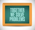 Together we solve problems message