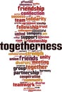 Togetherness word cloud