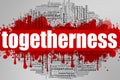 Togetherness word cloud