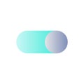 Toggle button flat gradient color ui icon Royalty Free Stock Photo