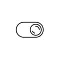 Toggle Button line icon