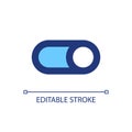Toggle button pixel perfect RGB color ui icon Royalty Free Stock Photo