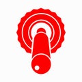 Toggle switch button icon, simple style Royalty Free Stock Photo