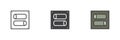 Toggle switch different style icon set