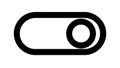 Toggle Switch Off Position UI Control Icon for Settings, vector design Generative AI Royalty Free Stock Photo