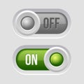 Toggle Switch Sliders On and Off position.