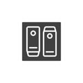 Toggle switch vector icon