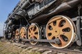 Togliatti, Russia, wheel from a steam engine locomotive Royalty Free Stock Photo