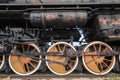 Togliatti, Russia, wheel from a steam engine locomotive Royalty Free Stock Photo