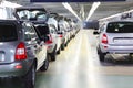 New shiny passenger car at Avtovaz factory