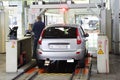 Test of new Lada Kalina on factory VAZ