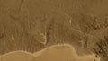 Togo area. Sepia elevation map Royalty Free Stock Photo