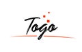 Togo country typography word text for logo icon design