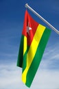 Togo Flag with Clipping Path Royalty Free Stock Photo