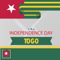 togo independence day logo design vector Royalty Free Stock Photo