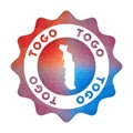 Togo low poly logo. Royalty Free Stock Photo