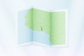 Togo map, folded paper with Togo map Royalty Free Stock Photo