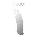Togo polygonal vector map.