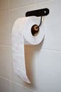 Toiler paper holder at the restroom Royalty Free Stock Photo