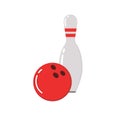 Bowling ball skittles Royalty Free Stock Photo