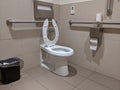 Toilet and bathroom inside a medical hospital Royalty Free Stock Photo