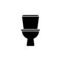 Toilet bowl icon vector illustration template design trendy