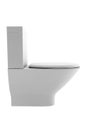 Toilet bowl isolated on white background Royalty Free Stock Photo