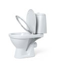 Toilet bowl isolated on white background. File contains a path to isolation. Royalty Free Stock Photo