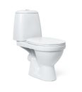 Toilet bowl isolated on white background. File contains a path to isolation. Royalty Free Stock Photo