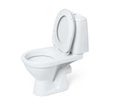 Toilet bowl isolated on white background. File contains a path to isolation. Royalty Free Stock Photo