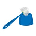 Toilet brush cartoon icon