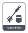 toilet brush icon in trendy design style. toilet brush icon isolated on white background. toilet brush vector icon simple and