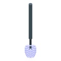 Toilet brush tool icon isometric vector. Clean public wc