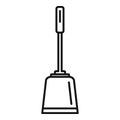 Toilet clean brush icon, outline style