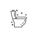 Toilet clean hygiene icon. Element of hygiene icon