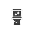 Toilet clean vector icon