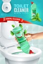 Toilet Cleaner Ad Background